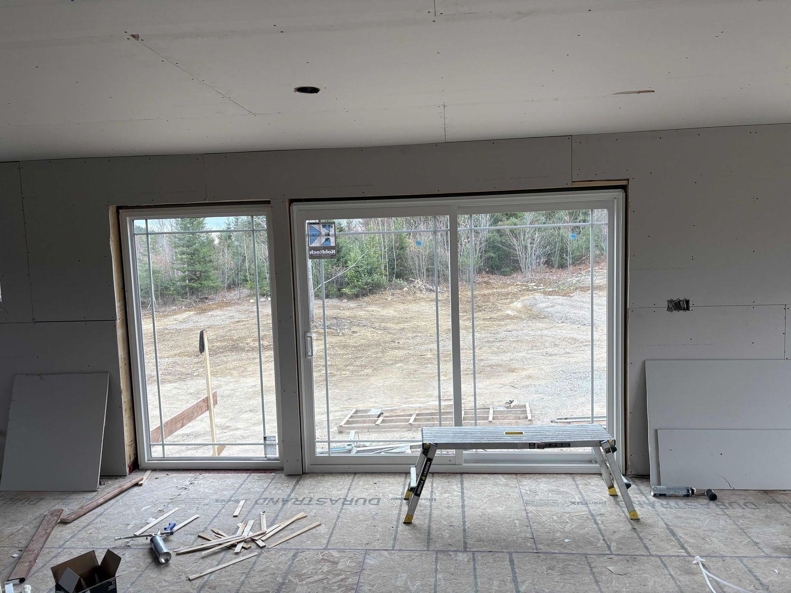 Custom-sized patio door looking out over the property