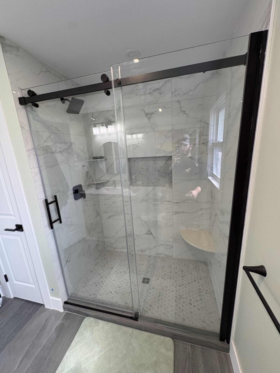 New tiled shower
