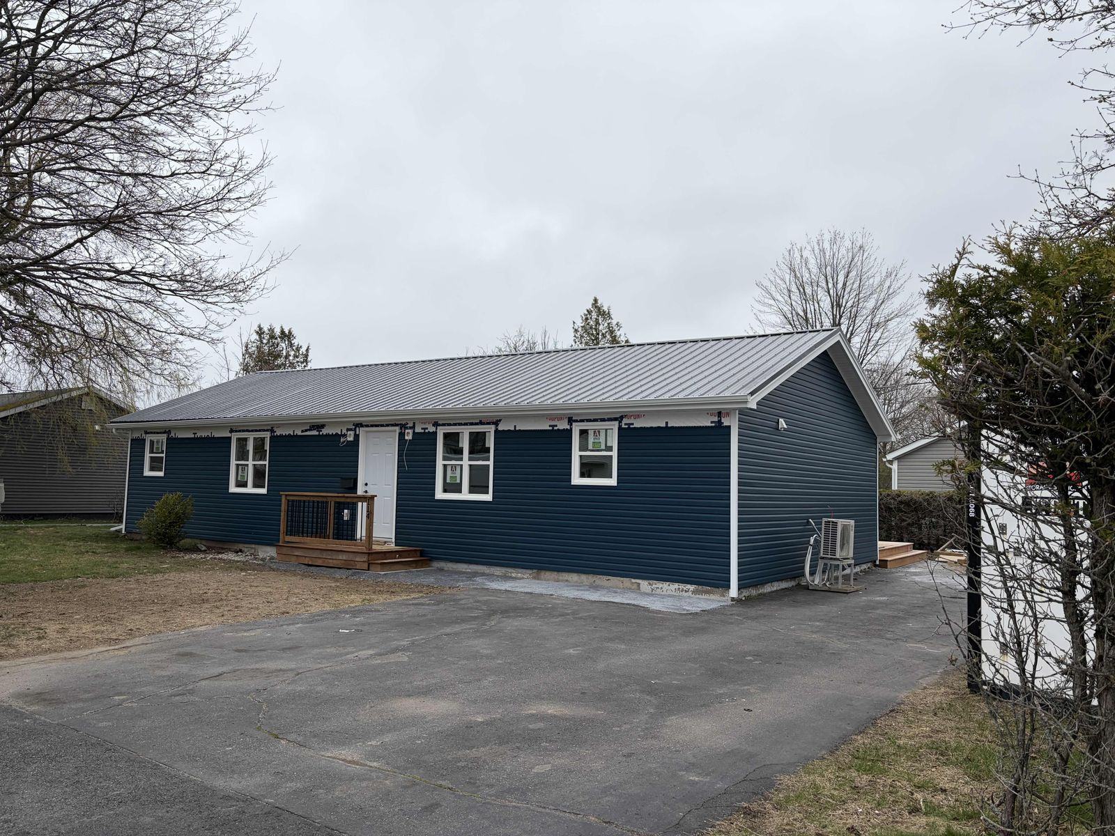 The completed house