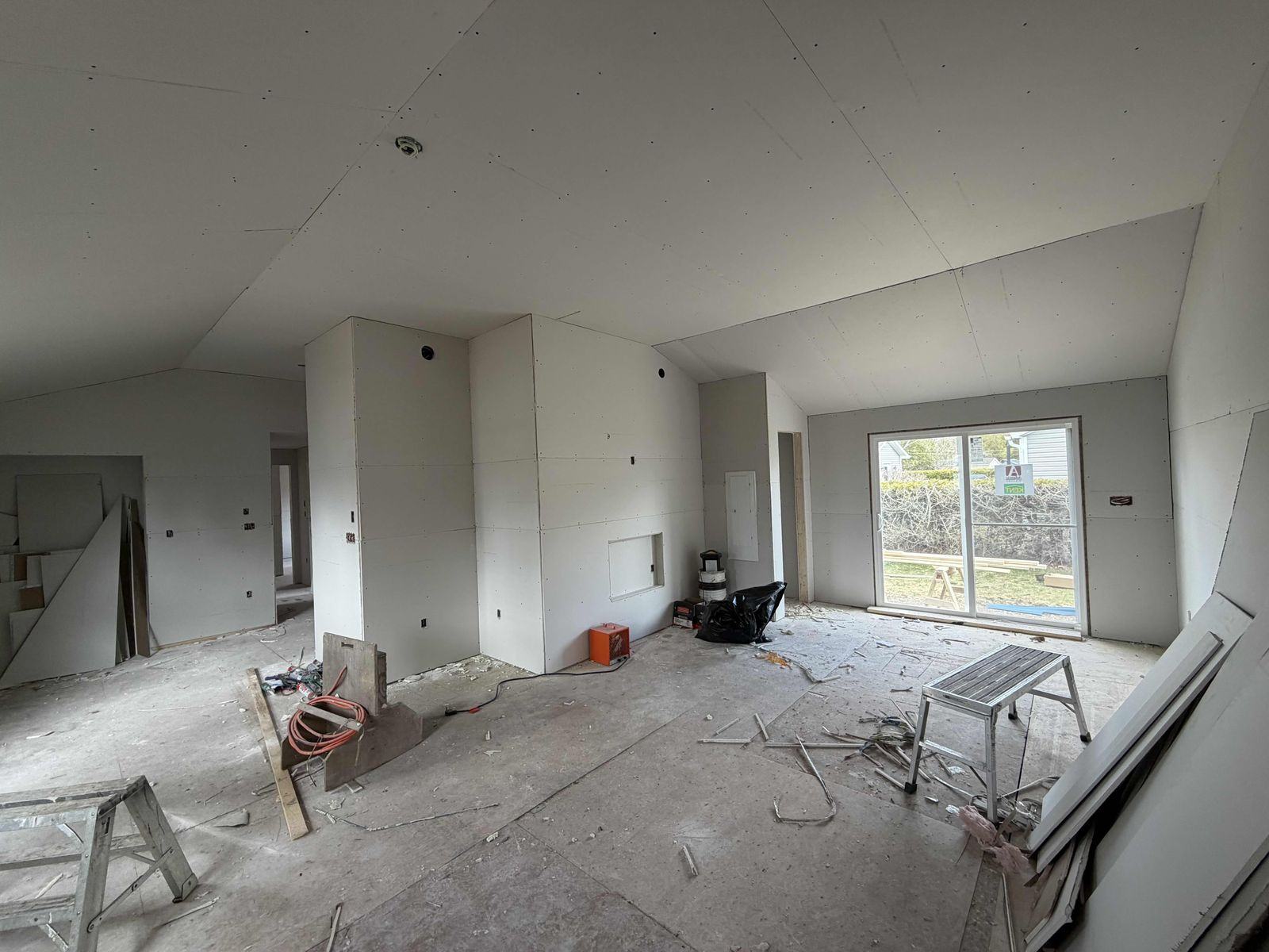 Open new layout with vaulted ceilings