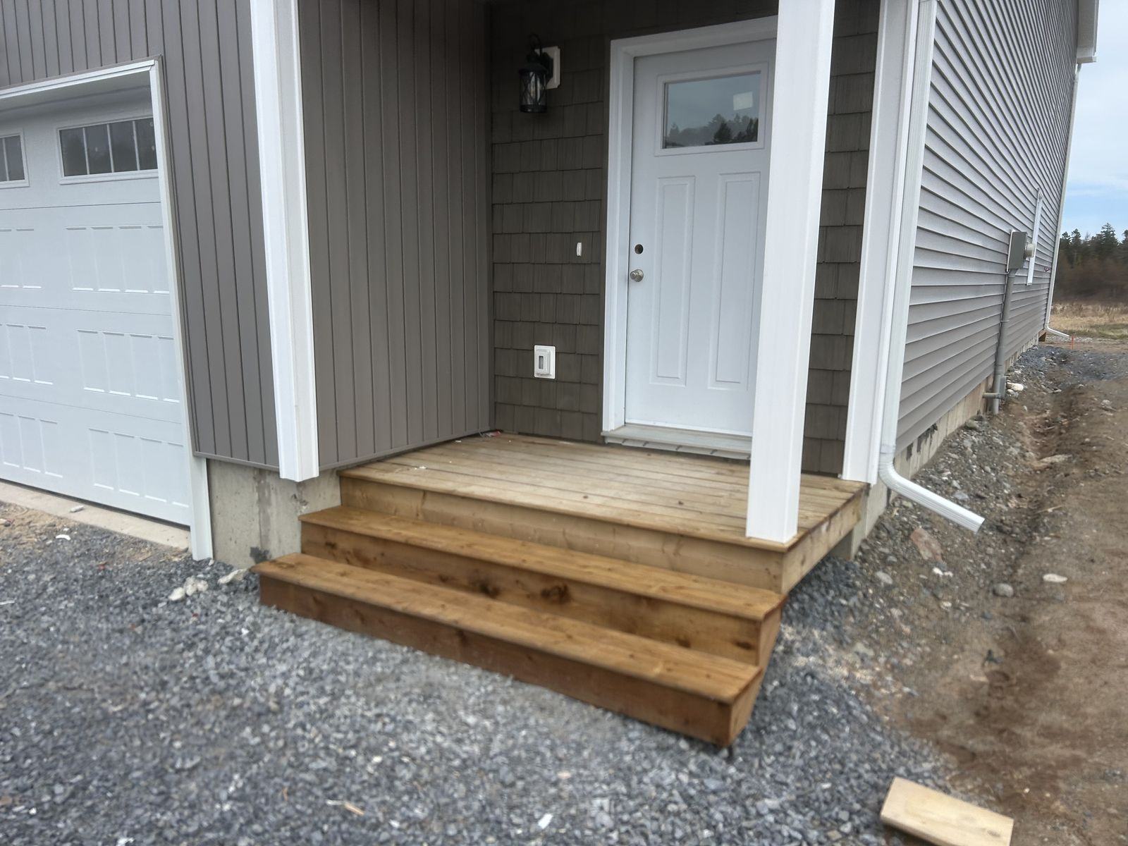 Front entry and stairs