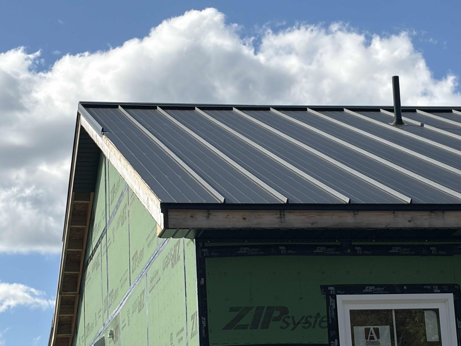 Standing-seam metal roof