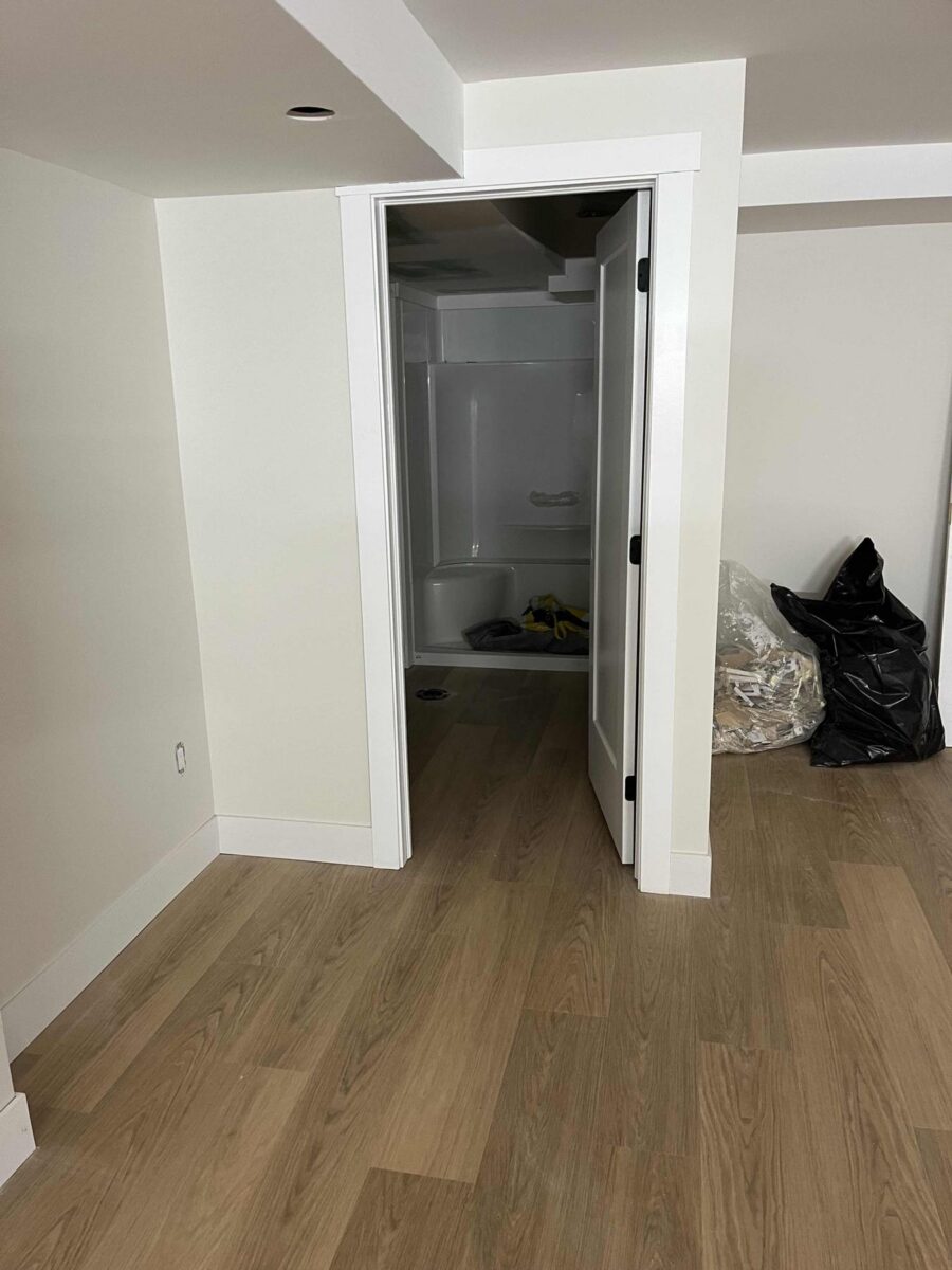 New bathroom doorway