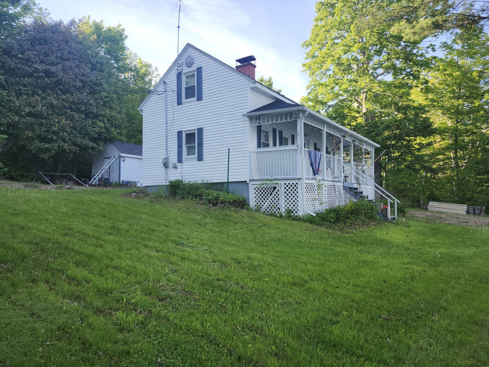 Before: the original house from the water side