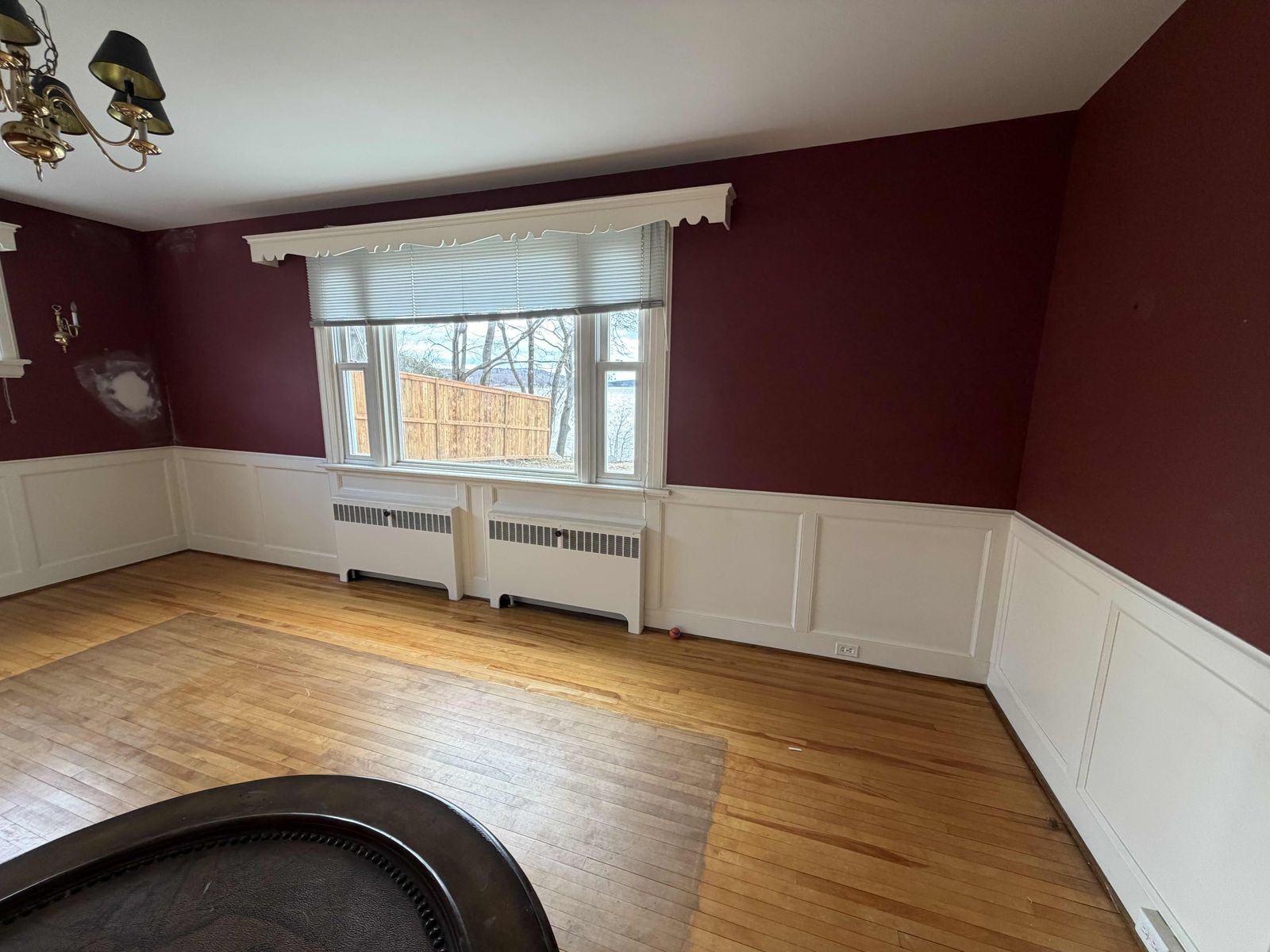 Before: the original dining room